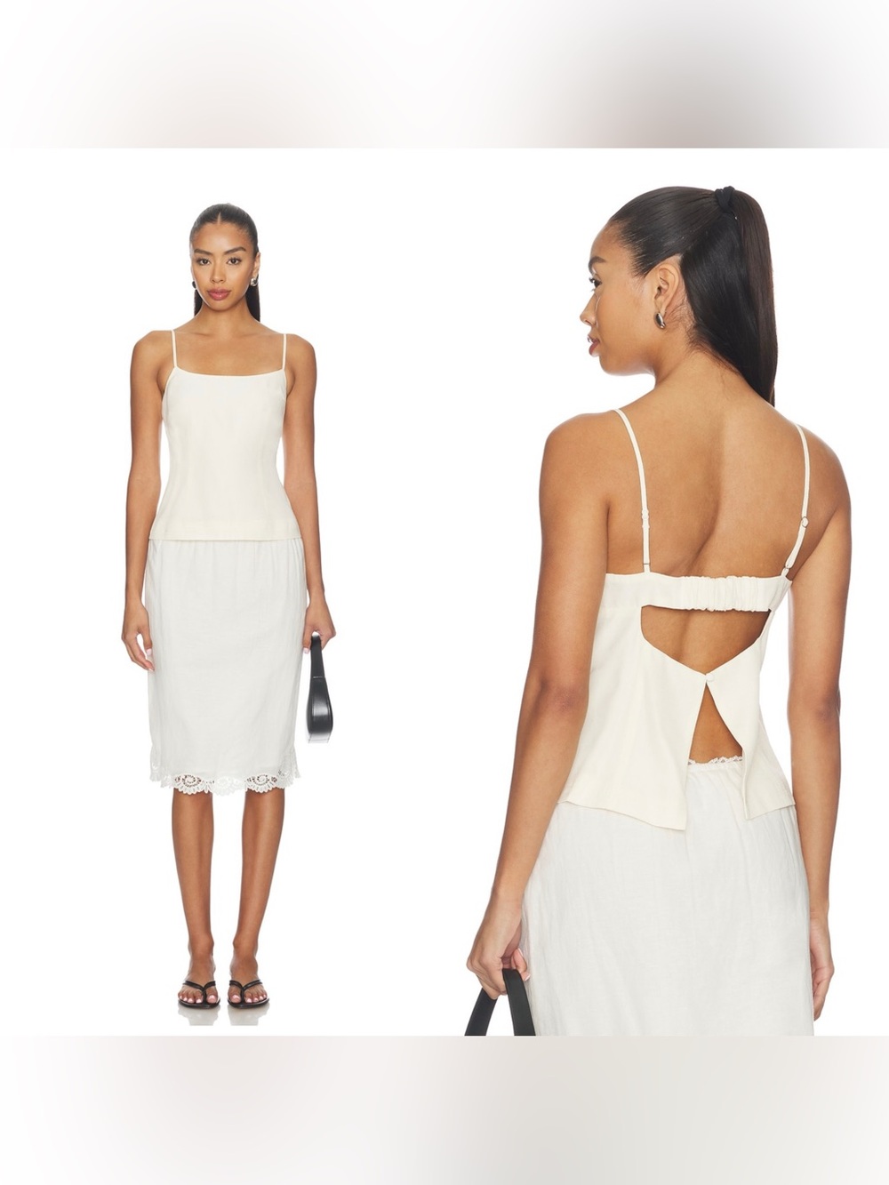 NWT RUE SOPHIE Coria top in “Egret”